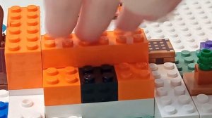 Собираем Lego Minecraft The Fox Lodge 21178