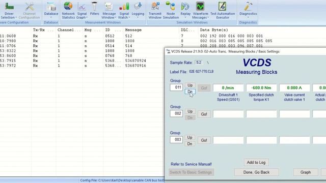 CAN bus sniffing using a CANable dongle and Busmaster software смотреть онлайн