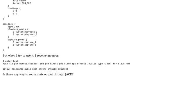 Unix & Linux: Plug dmix into JACK смотреть онлайн
