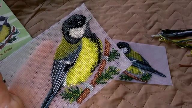 Вышивка: готовая работа "Предвестница весны" смотреть онлайн