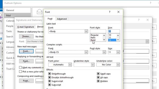 How to increase font size in Outlook смотреть онлайн