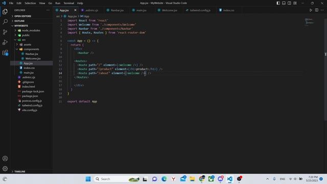 Add routing to your React Application in 5 minutes | Create a website with React.js and Vite pt.6 смотреть онлайн