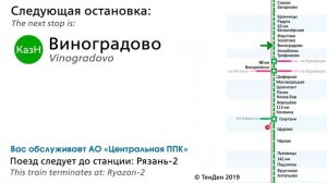 Информатор УПУ: Москва Казанская - Рязань 2 (новый)