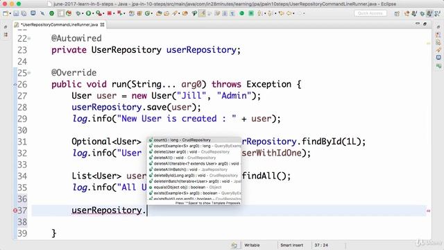094 Step 10 More JPA Repository findById and findAll смотреть онлайн