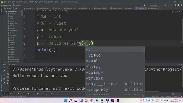 F-String in Python | Python Tutorials for Beginners in English | Part - 44 | #Python смотреть онлайн