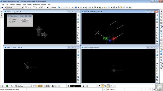 Bentley MicroStation V8i 3D Tutorial | Drawing A Step Block смотреть онлайн