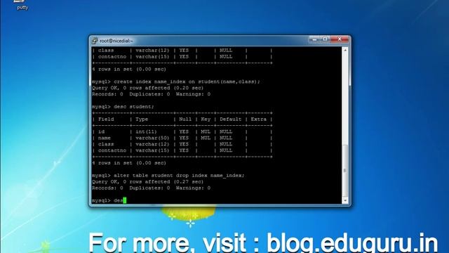 drop index on mysql table смотреть онлайн