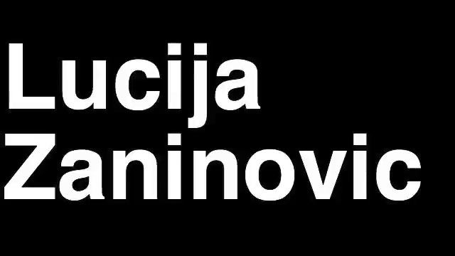 How to Pronounce Lucija Zaninovic Croatia Bronze Medal Women's Taekwonko London 2012 Olympics Video смотреть онлайн