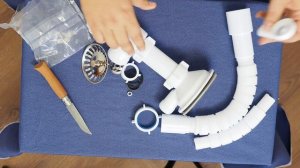 Сборка сифона Ани на кухню с переливом.