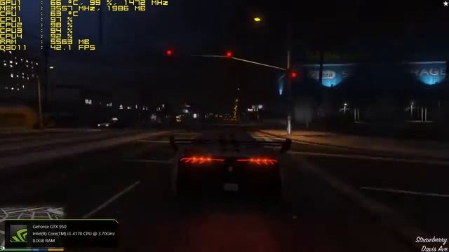 Тест Intel Core i3 (4170) + GTX 950 [GTA 5] смотреть онлайн