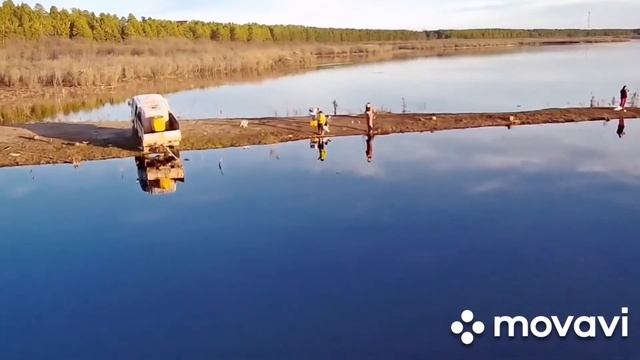 Видео с дрона sjrc f11 pro 4k. город Вилюйск. Рыбалка река Вилюй. Якутия. смотреть онлайн