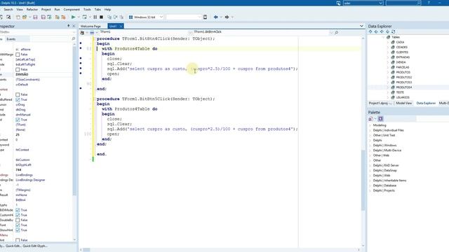 SOMA-SUBTRAÇÃO-MULTIPLICAÇÃO-DIVISÃO-PERCENTUAL DE FORMA DIRETA VIA SQL - DELPHI 10 смотреть онлайн