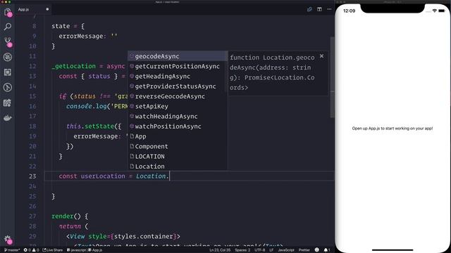 How to get user location with Expo смотреть онлайн