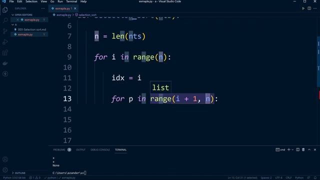 Selection Sort - Basic explanation, build and test performance смотреть онлайн