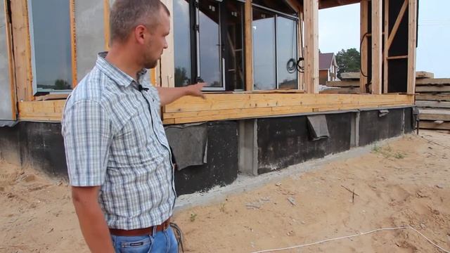 Ленточный фундамент под каркасный дом