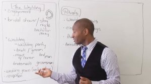 WEDDING & MARRIAGE Vocabulary in English