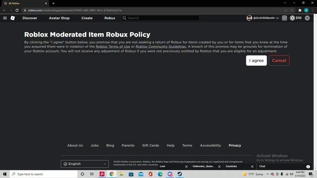 Robux credit pending, please review and accept the agreement. смотреть онлайн