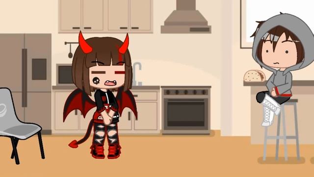 Меме Недавно сижу на кухне ем ролы • Gacha Club• смотреть онлайн