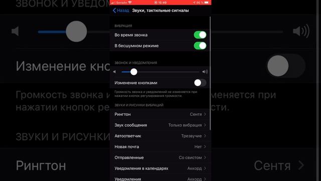 Как изменить звук сообщения в Настройках iPhone смотреть онлайн
