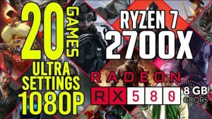 20 GAMES on RX 580 8gb Ultra Settings 1080p Benchmark Test!