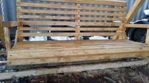 Качели садовые своими руками за 3000р! Подробная конструкция скамьи. Сделана просто, без чертежей.