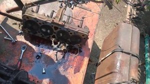 Ремонт двигателя смд-22 , разборка перед заменой поршневой группы.