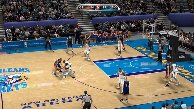 NBA 2K10 (Gameplay): New Orleans Hornets vs. Golden State Warriors (1st & 2nd Quarter) смотреть онлайн