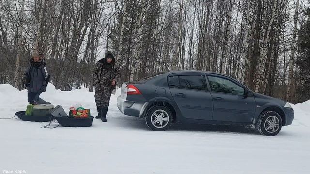 Сломались по дороге на рыбалку.Ремонт машины в селе Лапино.Добрались до места.на щуку и окуня.ЧАСТЬ смотреть онлайн