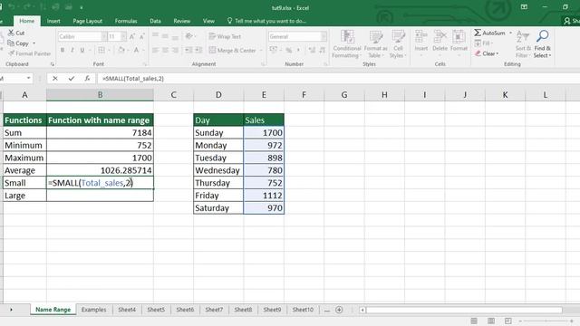 Name Range In Excel | Basic To Advance To Excel In Hindi #11 смотреть онлайн