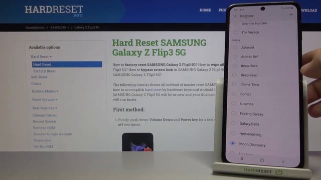Обзор рингтонов на SAMSUNG Galaxy Z Flip 3 | Все Мелодии звонка на SAMSUNG Galaxy Z Flip 3 смотреть онлайн