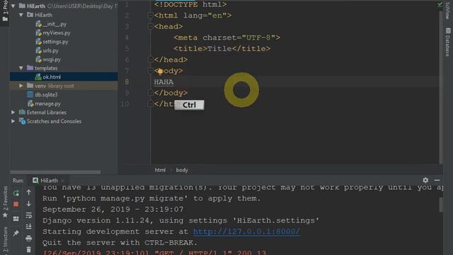Django Day 1, Work with views and setting 26 09 2019 Hindi смотреть онлайн