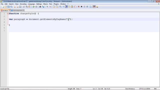 JavaScript Tutorial for Beginners - 27 - getElementsByTagName method смотреть онлайн