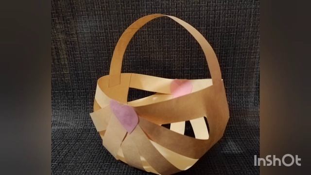 Поделка на 8 МАРТА из бумаги. Корзиночка для Мамы, Бабушки. ИДЕЯ1 смотреть онлайн