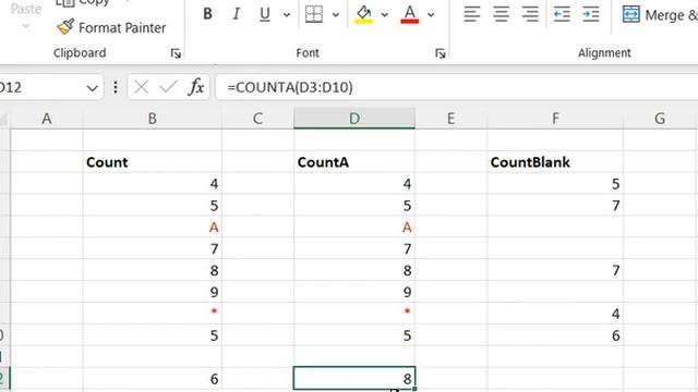 Excel Count Function смотреть онлайн