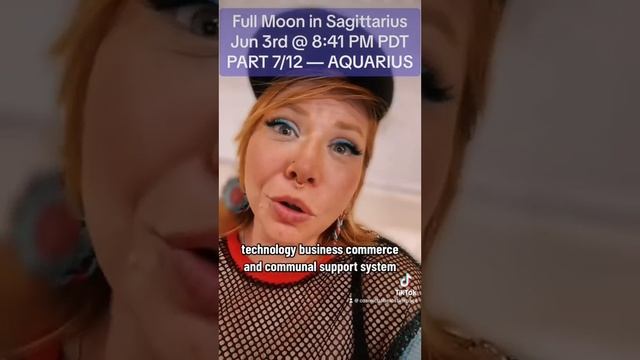 Full Moon in Sagittarius Video Astrological and Oracle Reading — PART 7/12: AQUARIUS смотреть онлайн