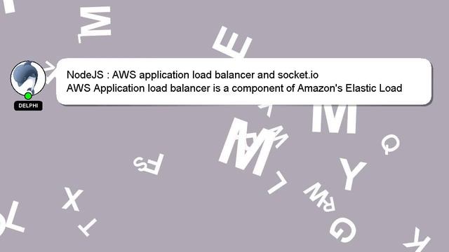 NodeJS : AWS application load balancer and socket.io смотреть онлайн