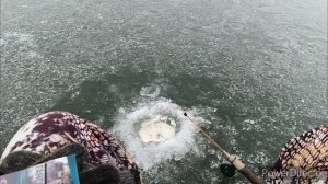 зимняя рыбалка на реке Кан!