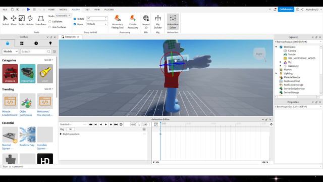 Как сделать анимацию в Roblox Studio! смотреть онлайн