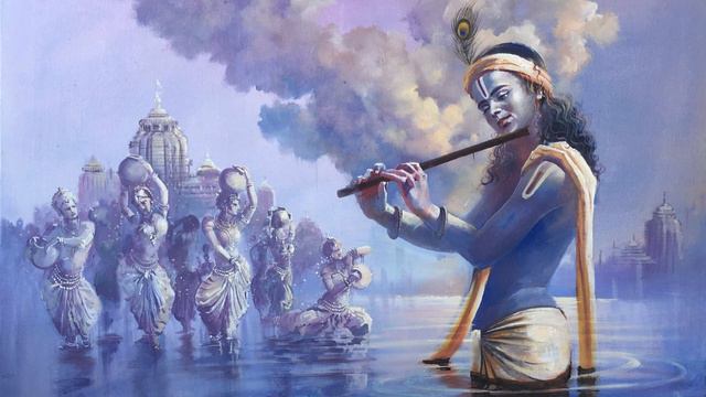Relaxing music Krishna Flute one hour, meditation yoga study sleep music #krishnaflutemusic смотреть онлайн