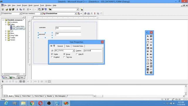 Microsoft Visual C++ (ODBC)  Data Base Connectivity