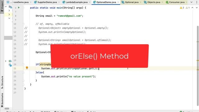 Optional Class in Java 8 - Avoid Null Pointer Exception | Java 8 Features | Crash Course ✅ смотреть онлайн