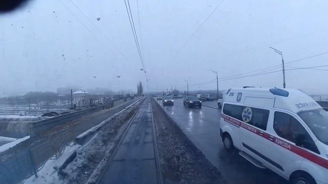 Обзор Киевского трамвайного маршрута, 28Д. смотреть онлайн
