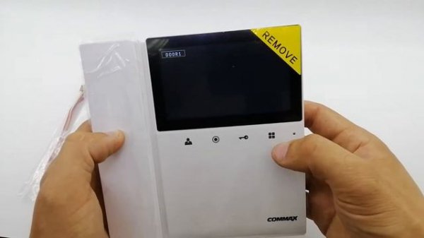Commax cdv-43k2 - 2х канальный видеодомофон с трубкой