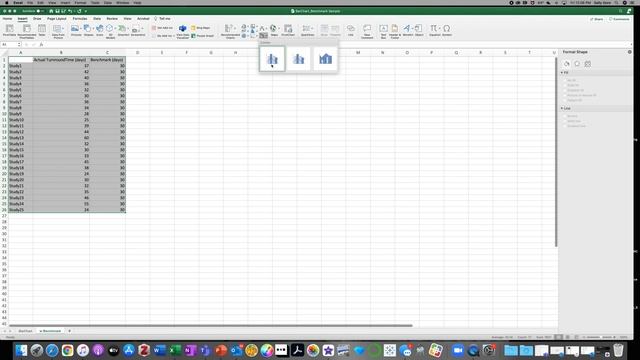 Measuring Up: Column Chart with Benchmark Line смотреть онлайн