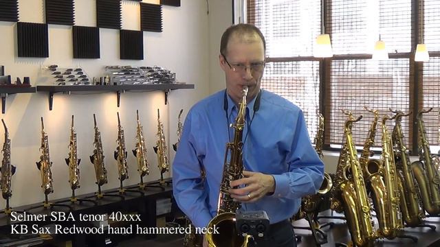 KB Sax necks comparison Selmer 40xxx SBA tenor metal link mpc смотреть онлайн