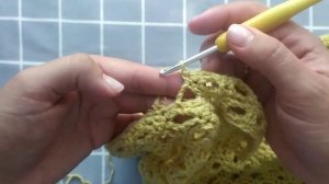 Имитация втачного рукава крючком от полотна.