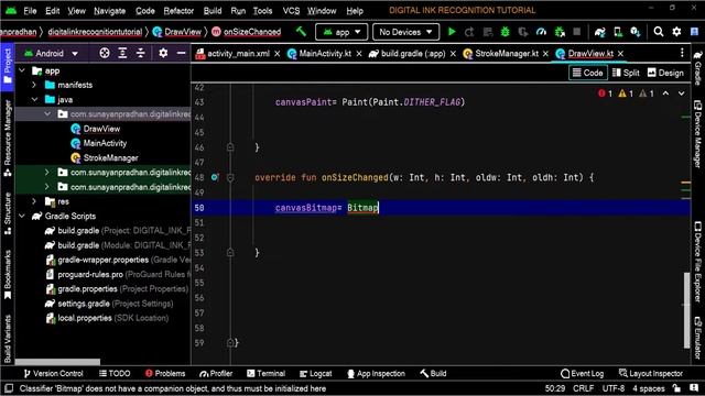 Digital Ink Recognition app | Google's ML Kit | Android Studio | Kotlin | Techno Sp смотреть онлайн