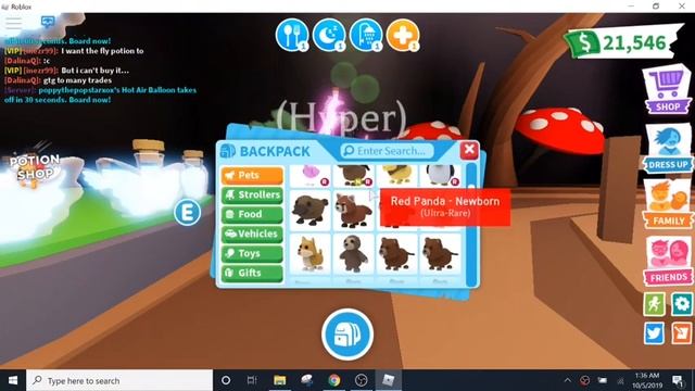 [ROBLOX] Adopt Me Fly Pet Potion Update смотреть онлайн
