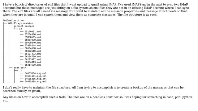 Upload .eml files to Gmail over IMAP смотреть онлайн