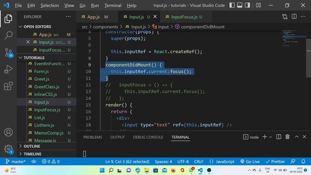 29 React ref with class component in Telugu смотреть онлайн